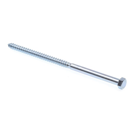 Prime-Line Hex Lag Screw 3/8in X 8in A307 Grade A Zinc Plated Steel 50PK 9056638